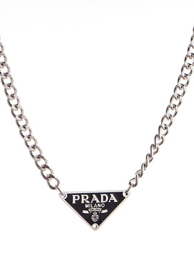 Personality Triangular Titanium Steel Necklace Letter Pendan