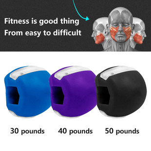 Food-grade Silica Gel Jaw Exercise Line Ball Muscle Trainin