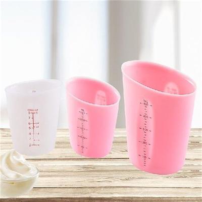 250500ml Pink Silicone Measuring Cups For Resin Kitchen