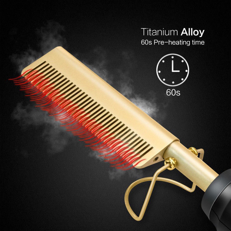 Hot Comb Straightener Electric Hair Straightener Hair Curler