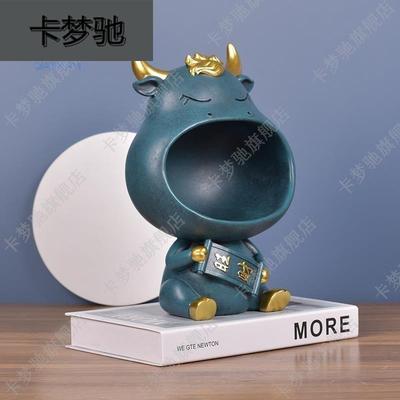 新品门口鞋柜上放钥匙收纳盒创意狗狗收纳摆件入户玄关装饰品小礼