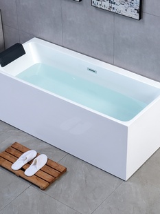 亚克力家用独立式 无缝拼接小户型薄边大空间恒温加热冲浪按摩浴缸