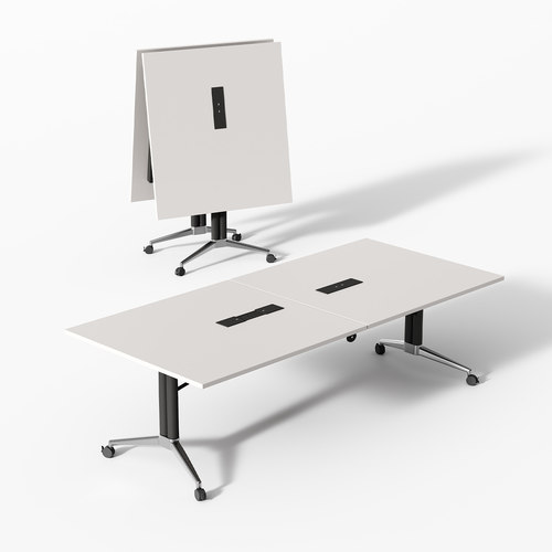 折叠会议桌可移动拼接长条培训桌