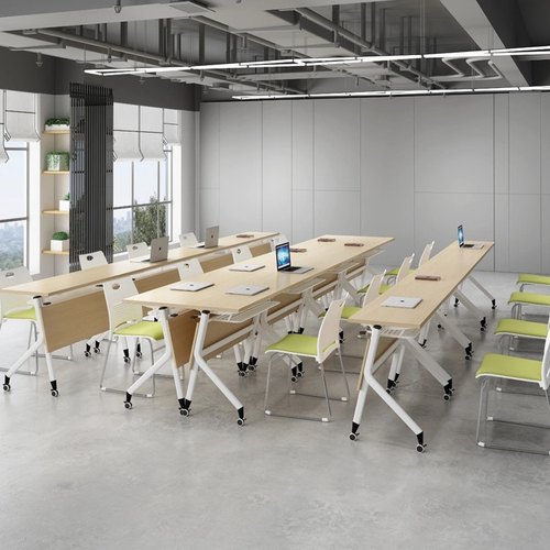 折叠培训桌会议桌椅办公室桌移动拼接多功能长条桌辅导班小型课桌