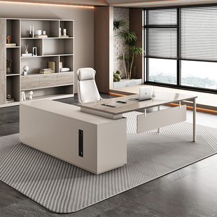 经理办公桌老板桌椅组合简约现代高档中班台单人主管桌办公室桌子