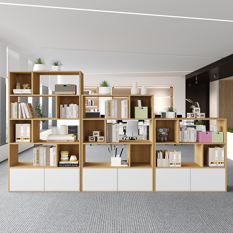 办公室隔断柜木质文件柜双面柜