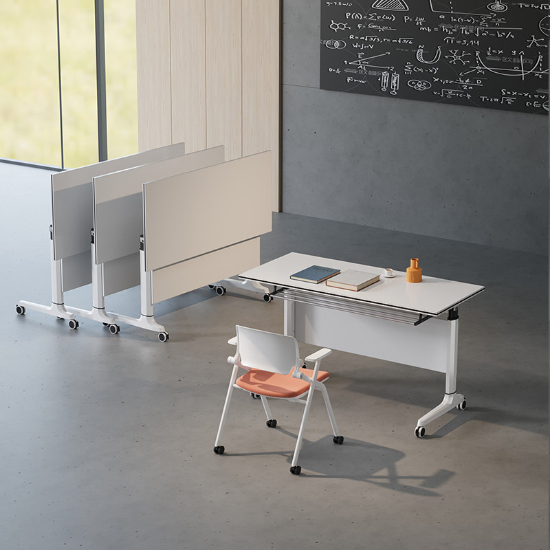 折叠培训桌可移动拼接桌椅组合