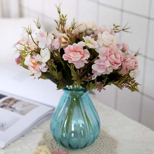 极速Peony  Party Decoration Vintage Silk Artificial Flowers