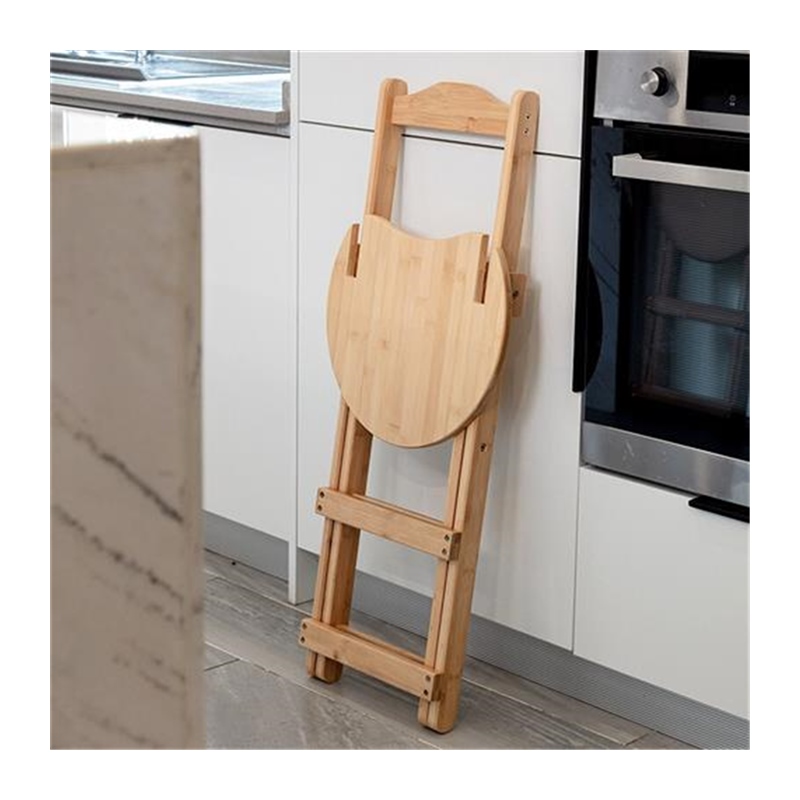 新森餐蕴吧台椅厨房靠背椅子客厅可折叠高脚椅酒吧椅实木家 之椅