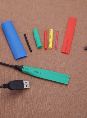 328pcs/set 5 Colors 8 Sizes Insulation Shrinkable Tubing  As