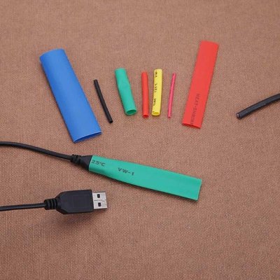 328pcs/set 5 Colors 8 Sizes Insulation Shrinkable Tubing  As