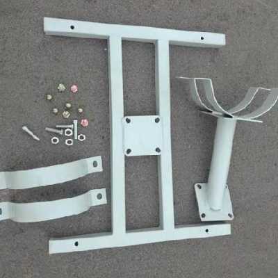 厂促光伏组分抱e箍立杆线杆固定管圆柱三角架墙铁件体式壁管托品