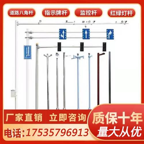 好货小区室外监控立杆不锈钢3米-6米摄像机立柱红绿灯立杆F道路八