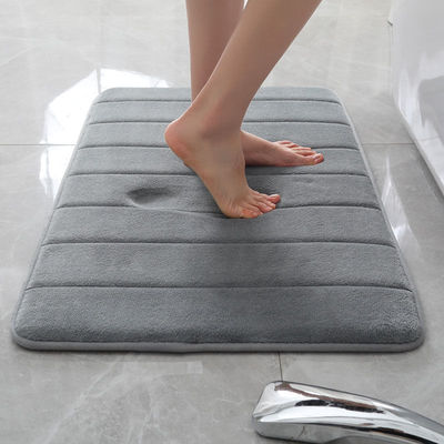极速Bath Mat Bathroom Carpet Water Absorption Rug Shaggy Mem