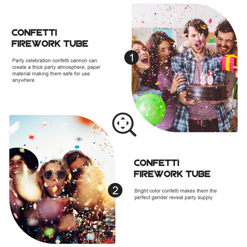2pcs Gender Reveal Confetti Cannon Bundle Baby Reveal Party