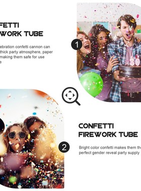 2pcs Gender Reveal Confetti Cannon Bundle Baby Reveal Party