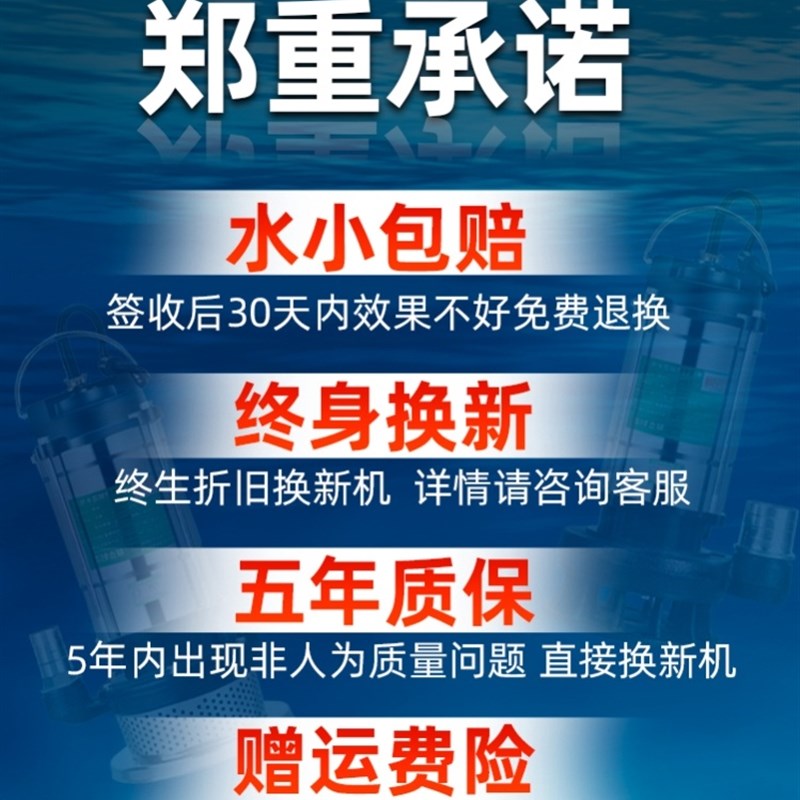 好货家用农用潜水磅抽水帮220v2寸清水泵污水泵吸水磅榜抽水邦棒