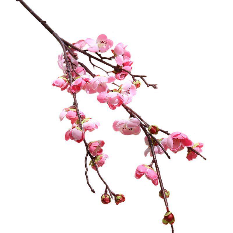 极速【3枝】古典仿真花中式田园梅花桃花厂家家居装饰婚庆花墙假