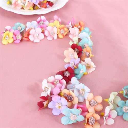 极速50/100Pcs Artificial Gerbera Silk Flower Head Home Decor