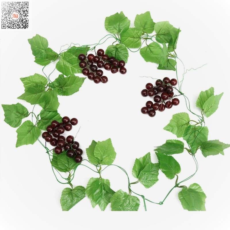 极速庭院仿真花藤创意模型树叶藤条蔬菜藤蔓装饰辣椒客厅花绢花绿