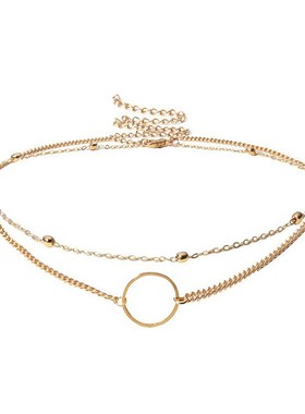 SNG New Arrival 2022 Fashion Modern Choker Necklace Two Laye