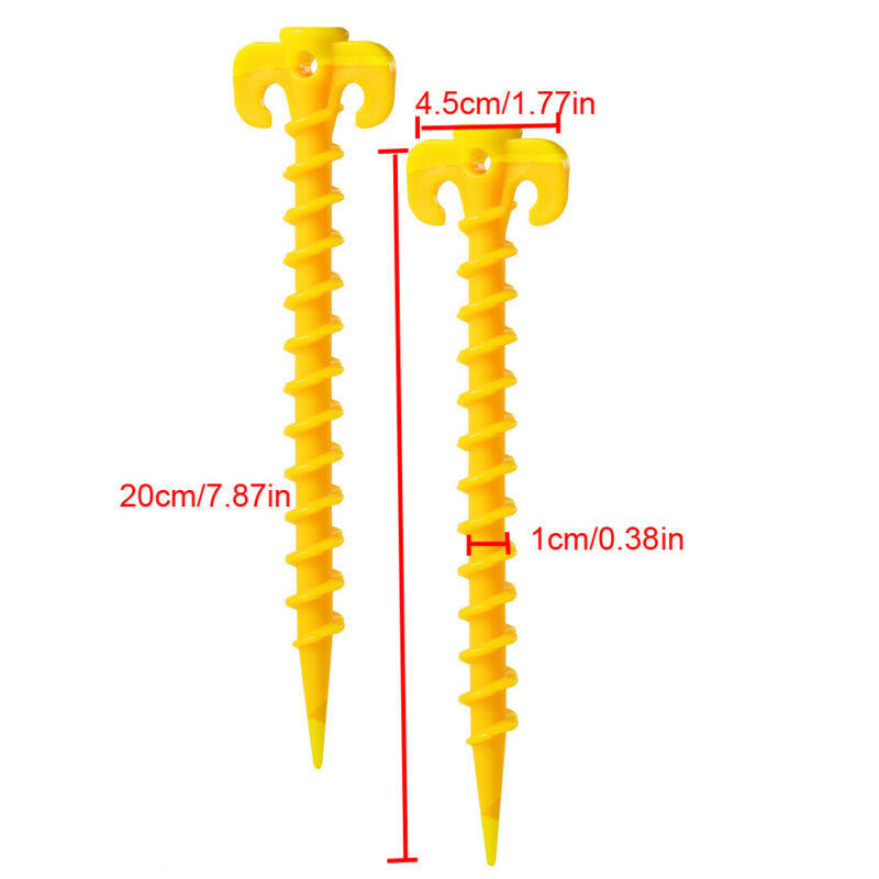 极速10PCS Plastic Tent Hook Stakes Camping Tents Accessories