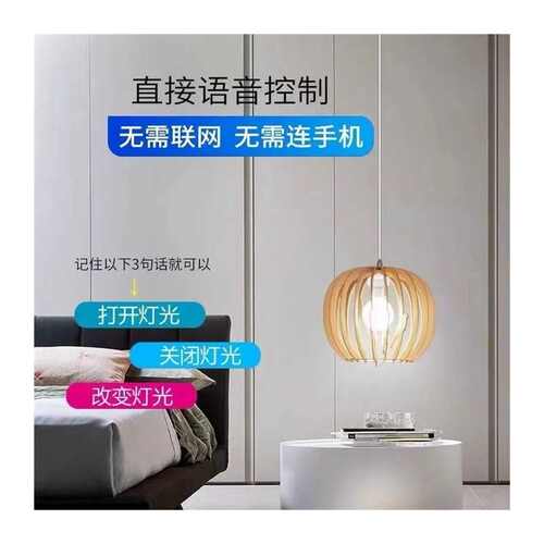 好货升级2022新款智能语音灯头离线开关E27螺口无线遥控灯座语音