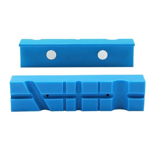 极速2PCS Magnetic Soft Pad Jaws Rubber For Metal Vise 55Inch