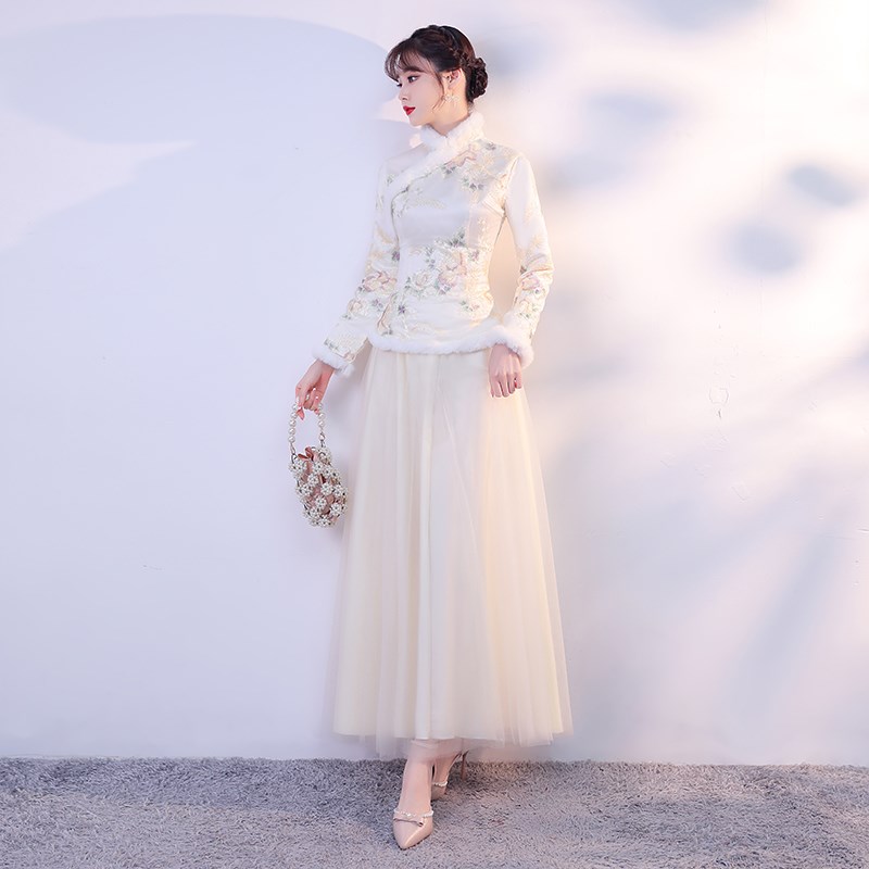 好货旗袍2025新款冬季冬款女装加厚过年小袄中国风冬天拜年服唐装
