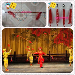 极速戏剧武术用品武生刀马旦表演道具 耍花枪红缨枪白色单枪木制