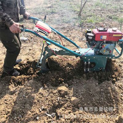 好货柴油耘地犁地机 汽油手推式施肥机 山坡地链轨式农用趟地机