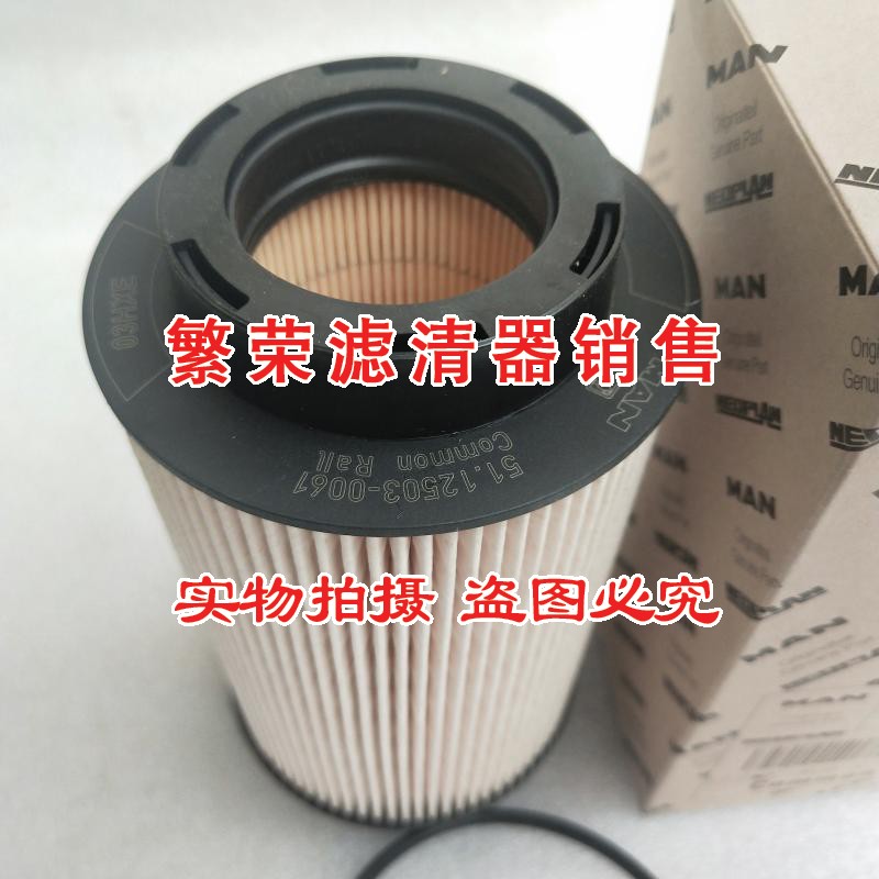 51.12503-0061柴油滤芯 适配重汽豪沃T7 T5G 柴油滤清器  纸柴滤