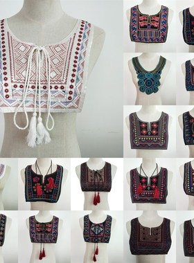极速High Quality Lace Collar DIY Embroidery Ethnic Style Lac