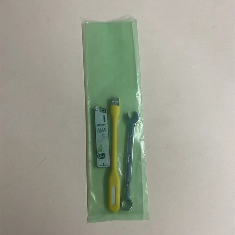 好货PE绿色平口袋8*30彩色袋子细长条袋子塑料包装袋子瘦长袋五金