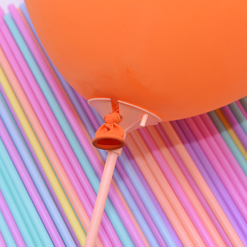 好货10-50pcs 30cm Latex Balloon Stick Multicolor Plastic Bal