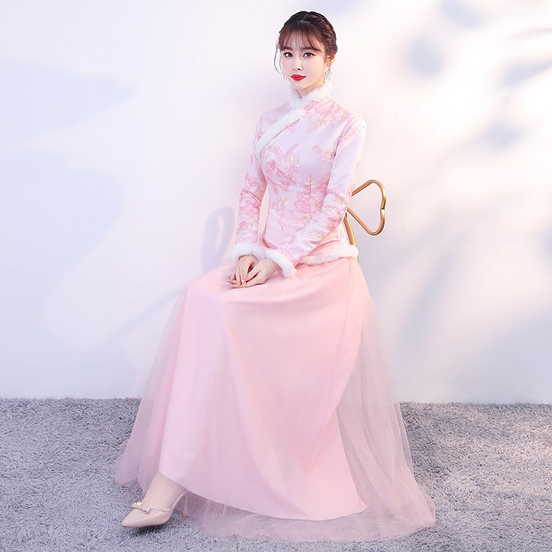 好货旗袍拜年服冬款2025新款冬季女装唐装中国风改良加棉加厚套装