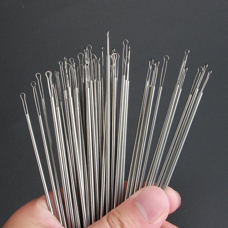 好货专业洗眼睛工具不锈钢洗眼针圆头洗眼棒采耳工具技师用眼刮神
