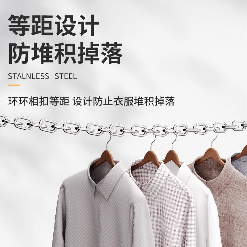 不锈钢晾衣绳链条加粗室外晒被子挂衣服晒衣绳阳台绳子铁炼钢丝绳