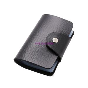 极速1pcs Convenient Practical PU Leather Business Card ID Ho