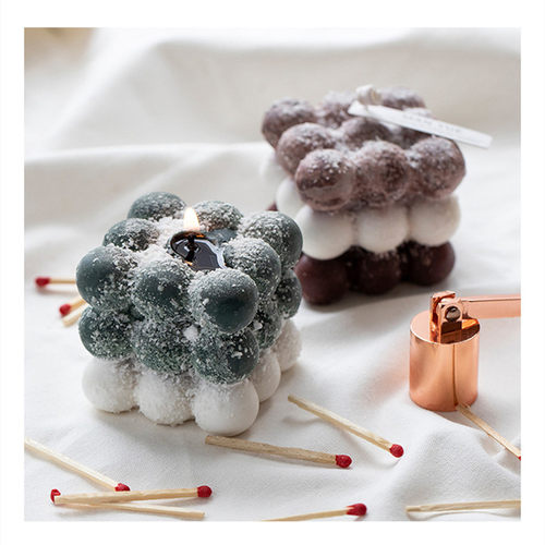 极速Newest Square Magic Cube Candles Mould Soy Wax Candles M