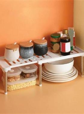 Cabinet Shelf Multifunctional Expandable PP Stackable