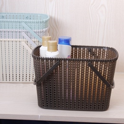 极速浴室篮子手提加厚沐浴大容量家用大号韩国浴蓝洗漱塑料收纳洗