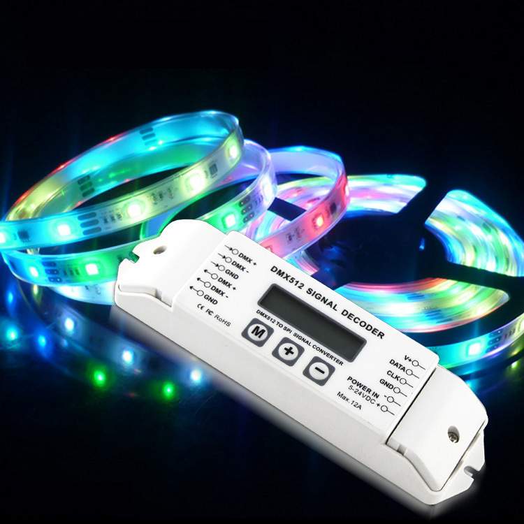 幻彩IC解码器，DMX512信号解码器，dmx-spi解码器2811 2801等