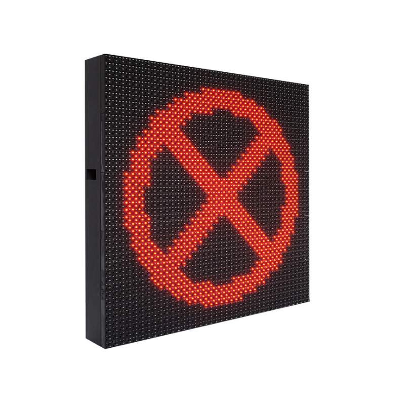 P20户外LED单元板DIP504红绿双色模组门架式可变信息标志显示屏