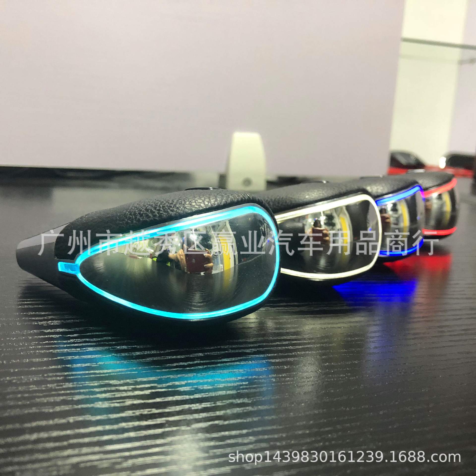 汽车配件LED感应发光排挡头带皮个性改装档把头通用手动挡自动挡