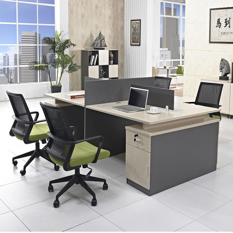 现代家具职员办公桌4人位桌办公组合办公屏风隔断卡位GYT2412