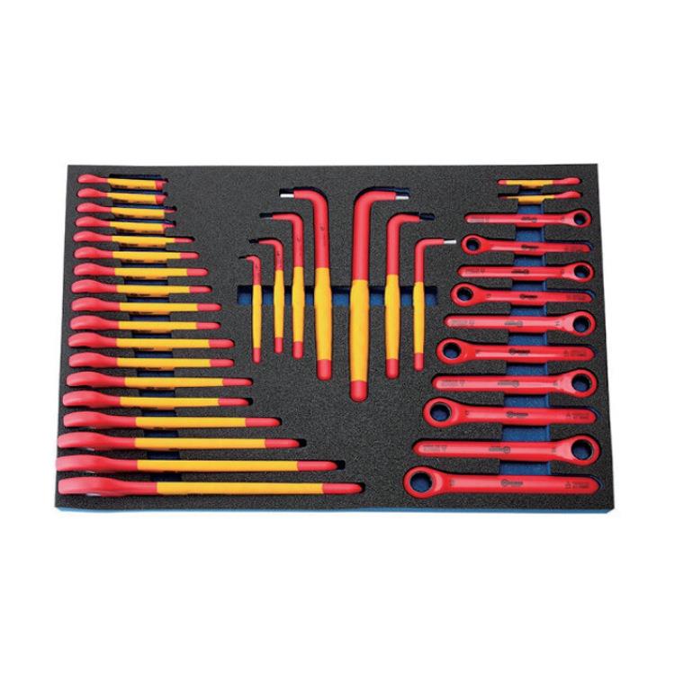 37件VDE绝缘扳手套件0200606多功能扳手检修工具符合标准世雍供应