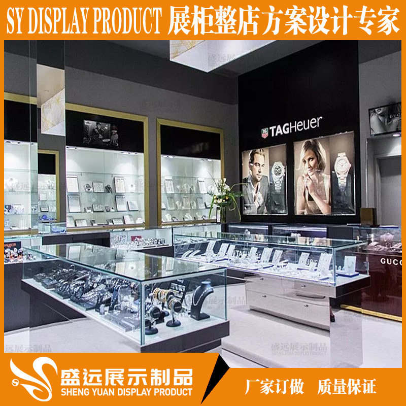 厂家供应珠宝柜台玻璃展柜 金银手饰精品货柜珠宝展示柜 木质烤漆