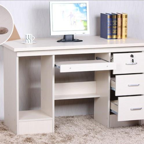 生产简约现代书房台式带抽屉单人电脑桌职员办公桌