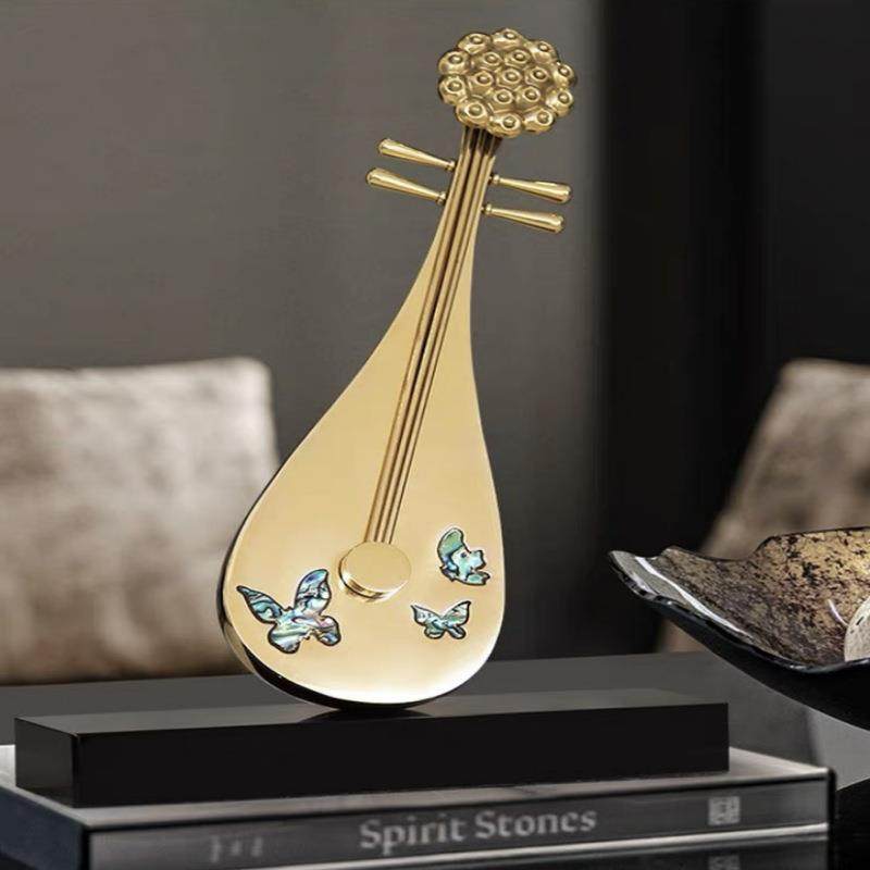 中式纯铜琵琶摆件博古架装饰品轻奢高档客厅电视柜办公室乐器摆设,鲜花速递/花卉仿真/绿植园艺,割草机/草坪机,淘宝优惠券,粉丝福利购,淘宝优惠卷